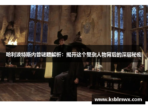 哈利波特斯内普谜题解析：揭开这个复杂人物背后的深层秘密