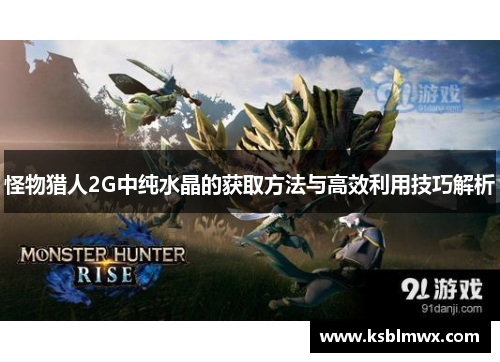 怪物猎人2G中纯水晶的获取方法与高效利用技巧解析