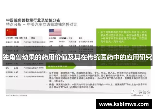 独角兽幼果的药用价值及其在传统医药中的应用研究